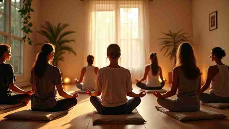 10 Steps to Inner Peace and Clarity: Mindfulness Meditation Studio Guide, Concept art for illustrative purpose, tags: zu und - Monok